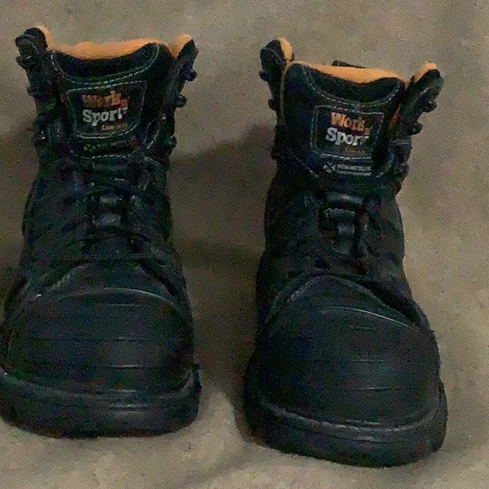 Work n’ Sport Leather  Safety Boot Men’s US 9M  STM F2413-11